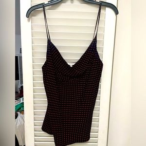 Lavender Brown cami, black with red polka dots